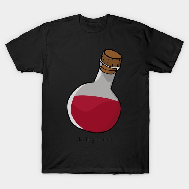 healing potion T-Shirt by Lycanne